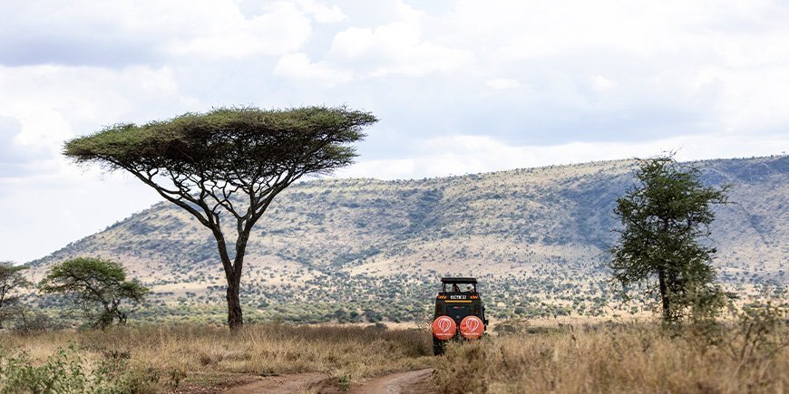 Safari-jeep-kørsel i Tanzanias landskaber