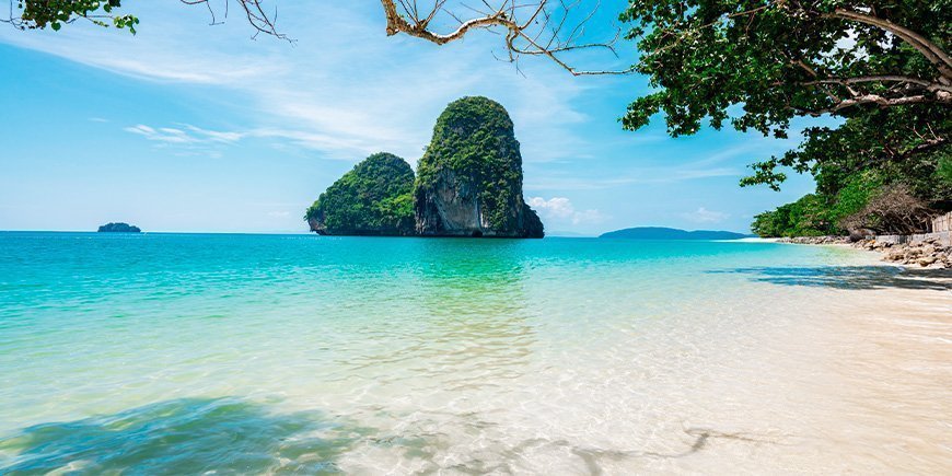 Phra Nang Beach i Krabi i Thailand