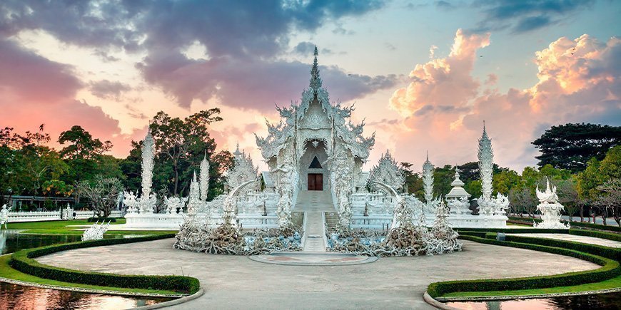 Det Hvide Tempel i Chiang Rai