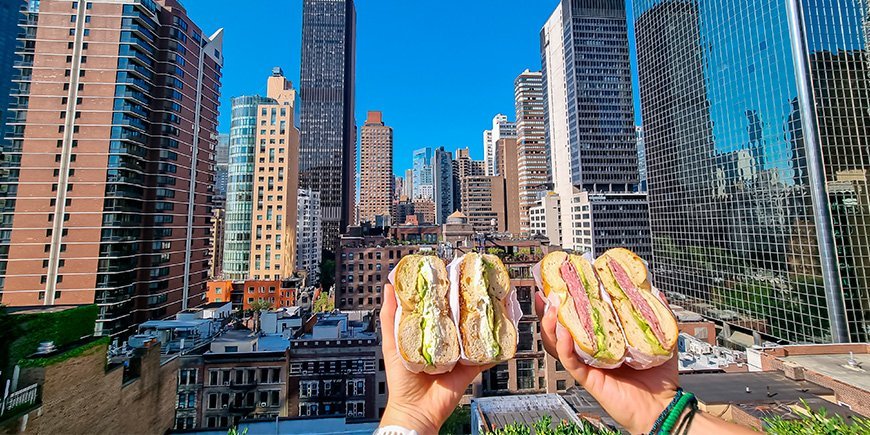 bagels til morgenmad i New York